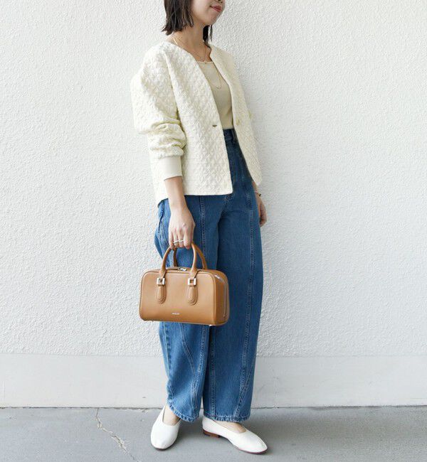 SHIPS for women「【WEB限定】〈手洗い可能〉キルティング ジャカード カーディガン」|カーディガン|