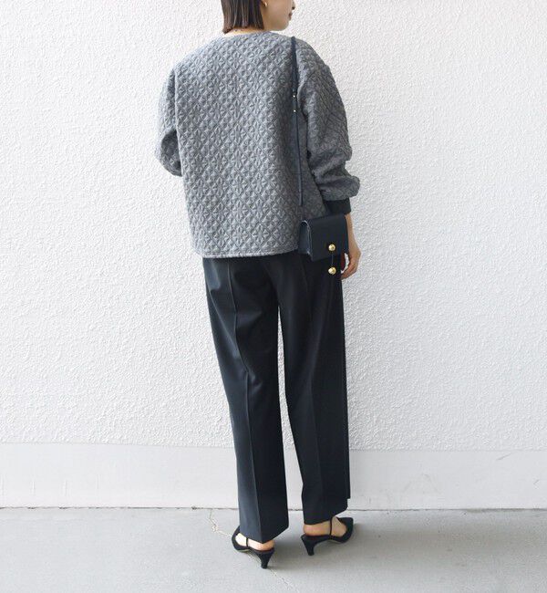 SHIPS for women「【WEB限定】〈手洗い可能〉キルティング ジャカード カーディガン」|カーディガン|