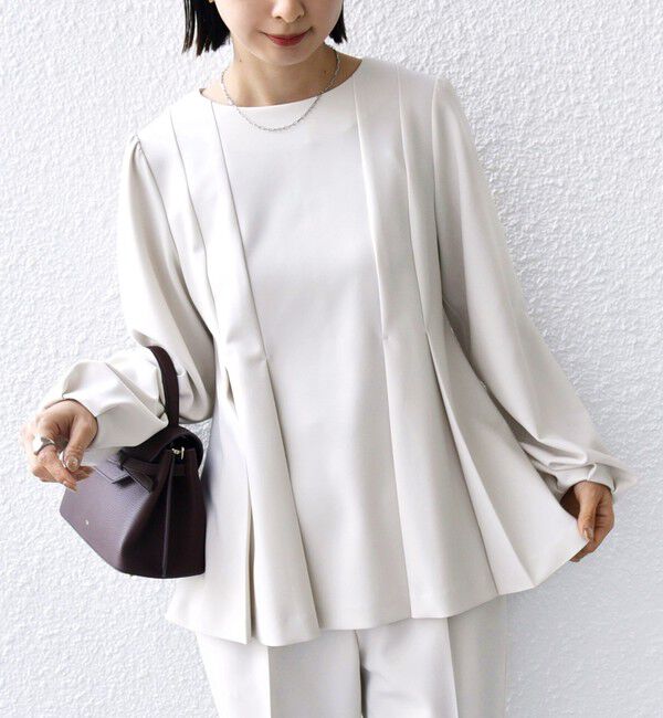 SHIPS for women「ダブル クロス ブラウス（セレモニー対応可）」|シャツ・ブラウス|