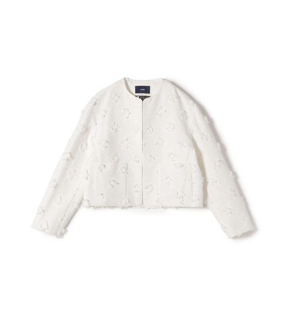 SHIPS for women「IFANSI ノーカラー ジャケット（セレモニー対応可）」|ノーカラージャケット|