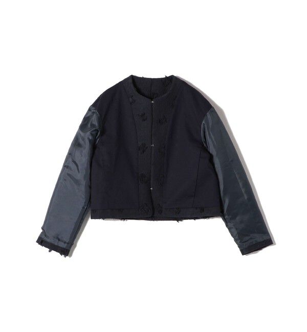 SHIPS for women「IFANSI ノーカラー ジャケット（セレモニー対応可）」|ノーカラージャケット|