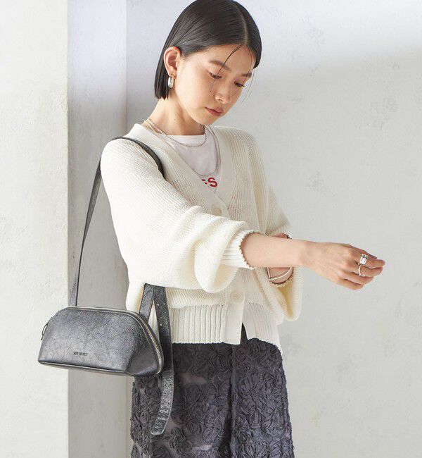 SHIPS for women「〈手洗い可能〉ペーパー ポリエステル Vネック カーディガン」|カーディガン|