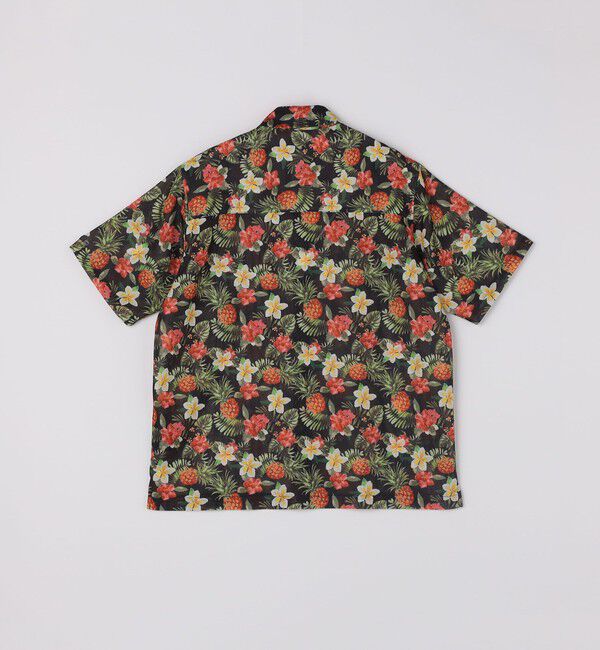 SHIPS「SHIPS: メッシュ プリント レギュラーカラー ショートスリーブ シャツ」|シャツ・ブラウス|