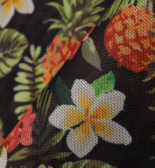 SHIPS「SHIPS: メッシュ プリント レギュラーカラー ショートスリーブ シャツ」|シャツ・ブラウス|