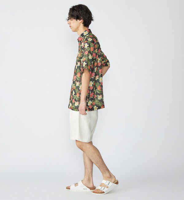 SHIPS「SHIPS: メッシュ プリント レギュラーカラー ショートスリーブ シャツ」|シャツ・ブラウス|