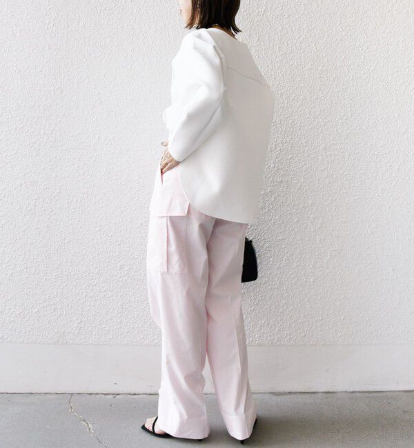 SHIPS for women「〈洗濯機可能〉ポリエステル 麻 カーゴ パンツ」|その他|