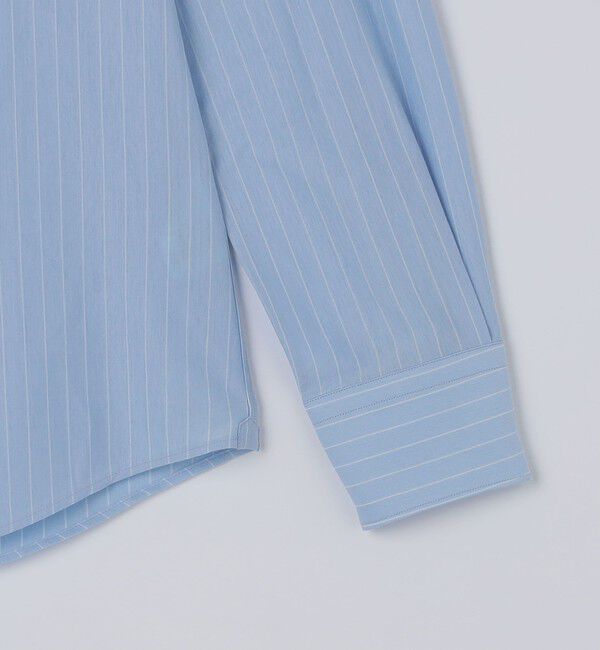 SHIPS「SHIPS: ジャージー ストライプ ワンピースカラー シャツ」|シャツ・ブラウス|