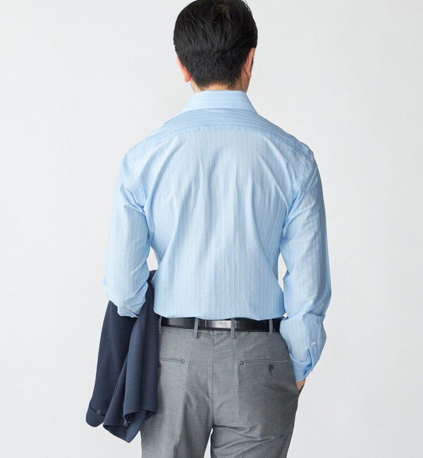 SHIPS「SHIPS: ジャージー ストライプ ワンピースカラー シャツ」|シャツ・ブラウス|