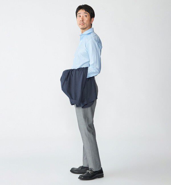 SHIPS「SHIPS: ジャージー ストライプ ワンピースカラー シャツ」|シャツ・ブラウス|