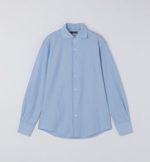 SHIPS「SHIPS: ジャージー ストライプ ワンピースカラー シャツ」|シャツ・ブラウス|