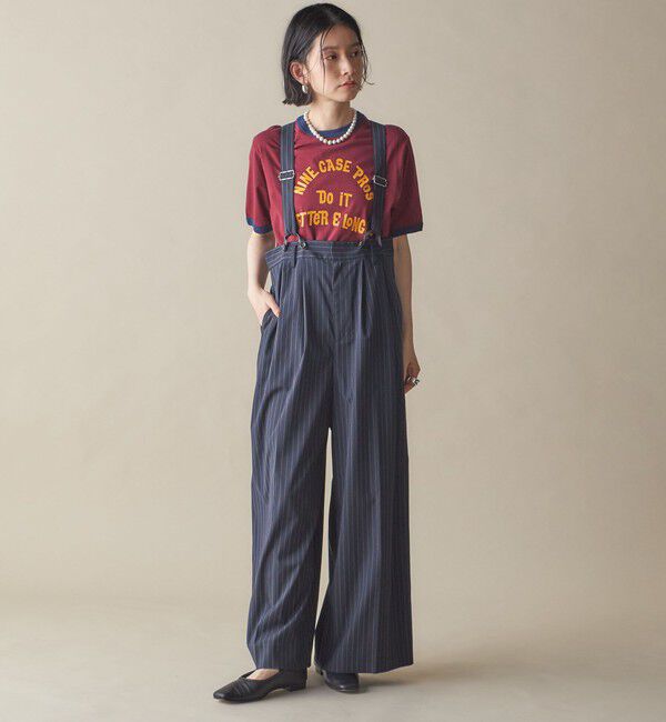 SHIPS for women「SHIPS NINE CASE:〈手洗い可能〉サスペンダー パンツ」|その他|