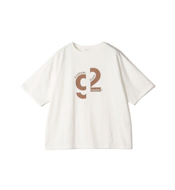 SHIPS for women「【SHIPS別注】81BRANCA:ロゴ 5分袖 TEE」|Tシャツ・カットソー|