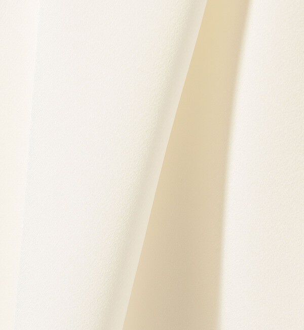 SHIPS for women「〈手洗い可能〉バックサテン Vネック ロング スリーブ ブラウス」|シャツ・ブラウス|