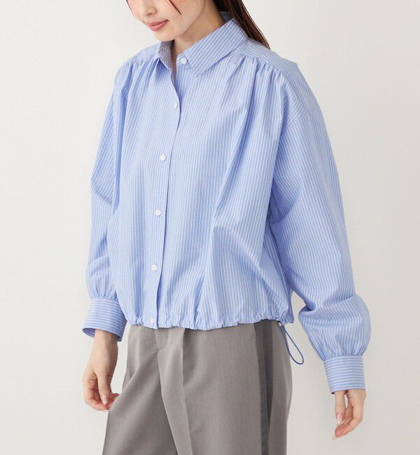 SHIPS Colors 「SHIPS Colors:〈洗濯機可能〉TC シャツ ブルゾン」|シャツ・ブラウス|ブルー系