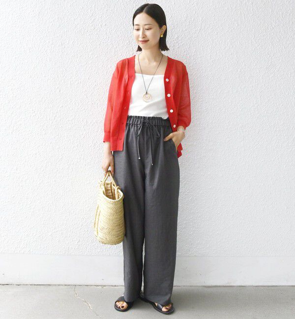 SHIPS for women「〈手洗い可能〉ラミー混 シアー カーディガン」|カーディガン|