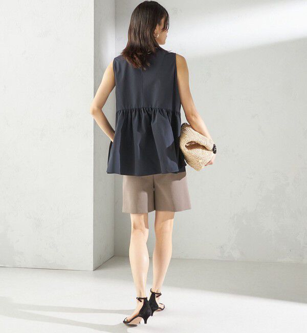 SHIPS for women「〈手洗い可能〉ダブル クロス ハーフ パンツ」|キュロット|