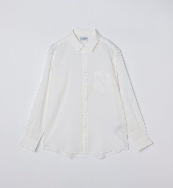 SHIPS「SHIPS: フレックスリネン レギュラーカラー  ロングスリーブ シャツ」|シャツ・ブラウス|