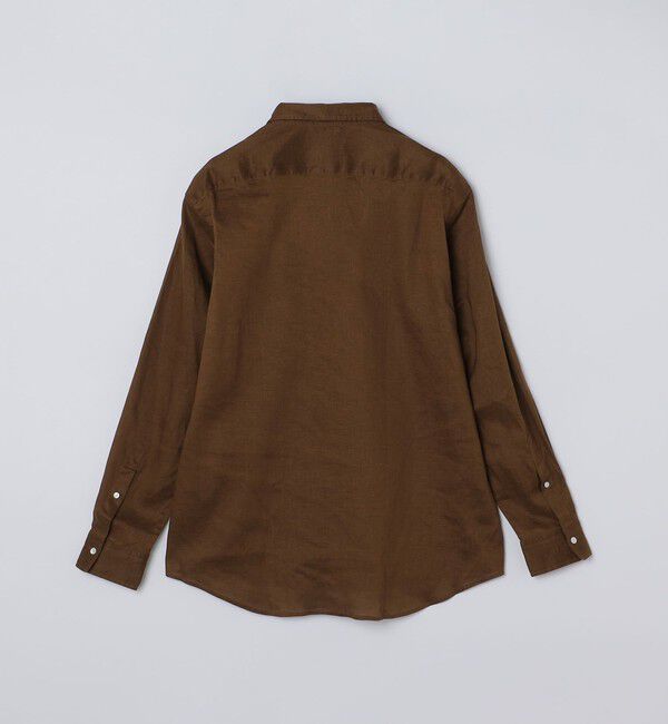 SHIPS「SHIPS: フレックスリネン レギュラーカラー  ロングスリーブ シャツ」|シャツ・ブラウス|