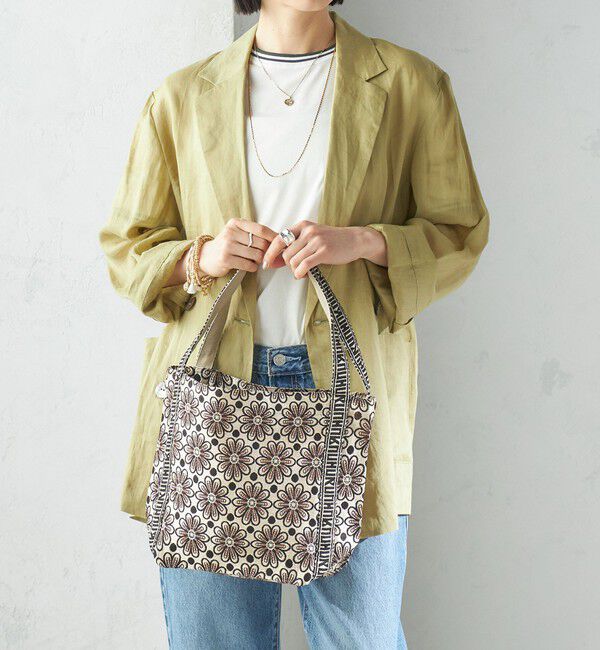 SHIPS for women「【SHIPS別注】UHURU:ロゴ ハンドル ジャカード トート」|トートバッグ|