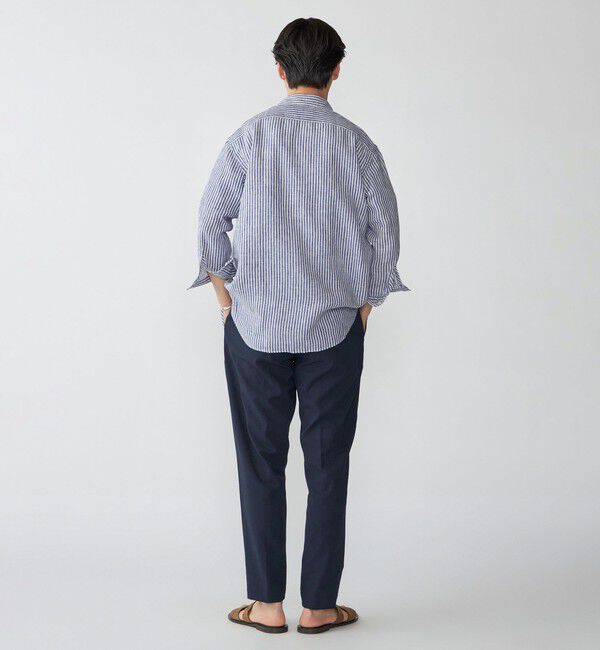 SHIPS「SHIPS: レイモンド レギュラーカラー リネン 7スリーブ シャツ」|シャツ・ブラウス|