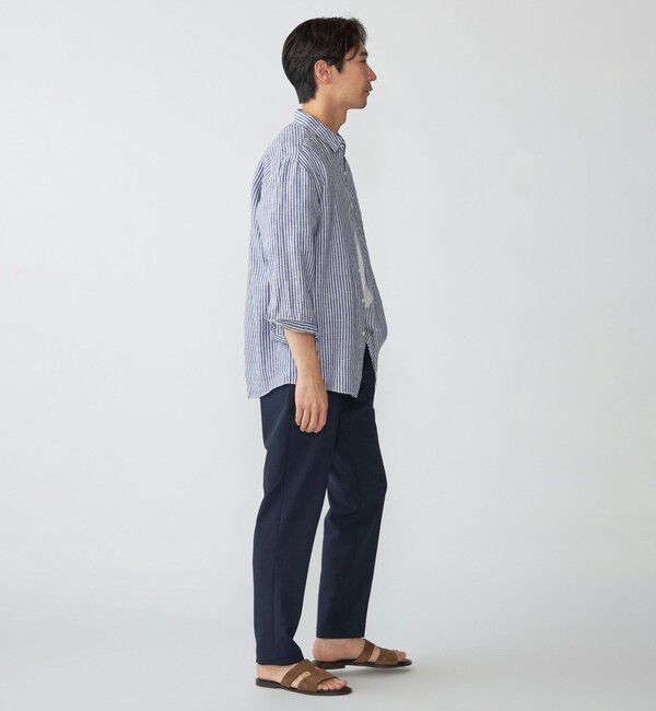 SHIPS「SHIPS: レイモンド レギュラーカラー リネン 7スリーブ シャツ」|シャツ・ブラウス|