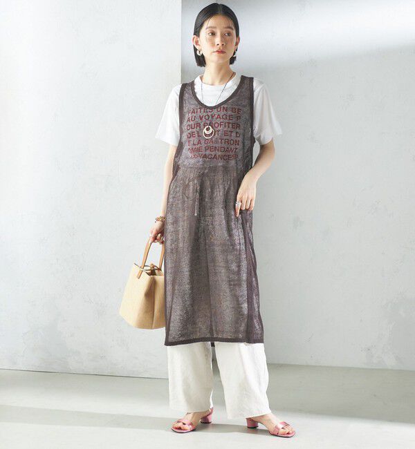 SHIPS for women「〈手洗い可能〉前後 2WAY イタリアン シアー リネン ワンピース」|ワンピース|