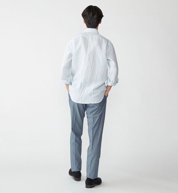 SHIPS「SHIPS: ウォッシュド リネン ストライプ シャツ」|シャツ・ブラウス|