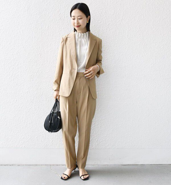 SHIPS for women「〈手洗い可能〉FUNCTIONAL テーパード パンツ（セットアップ対応）」|その他|