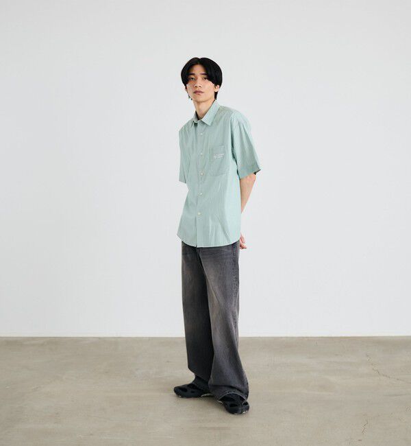 SHIPS「City Ambient Products: レギュラーカラー ブロード オーバー シャツ (半袖)」|シャツ・ブラウス|