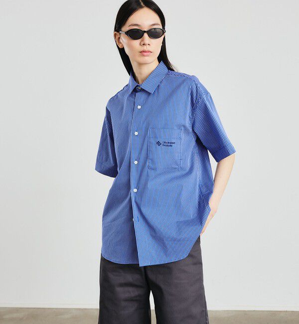 SHIPS「City Ambient Products: レギュラーカラー ブロード オーバー シャツ (半袖)」|シャツ・ブラウス|
