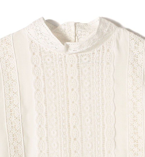 SHIPS for women「【SHIPS別注】Soi-e:レース 2way ブラウス」|シャツ・ブラウス|