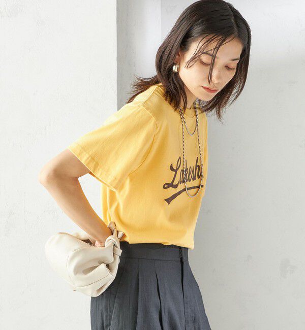 SHIPS for women「【SHIPS別注】Odub:〈手洗い可能〉プリント TEE」|Tシャツ・カットソー|
