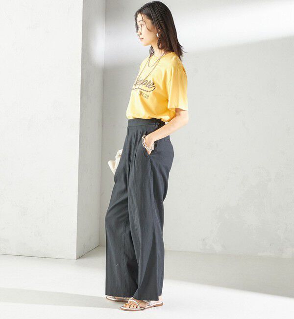 SHIPS for women「【SHIPS別注】Odub:〈手洗い可能〉プリント TEE」|Tシャツ・カットソー|