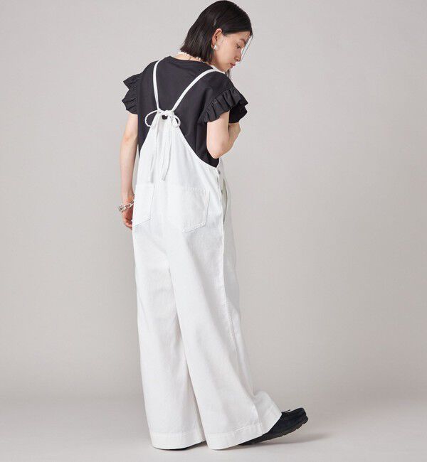 SHIPS for women「SHIPS NINE CASE:〈手洗い可能〉ミニ 裏毛 フリル カットソー」|Tシャツ・カットソー|