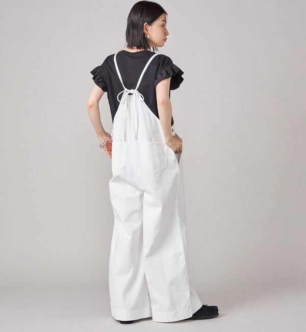 SHIPS for women「SHIPS NINE CASE:〈手洗い可能〉ミニ 裏毛 フリル カットソー」|Tシャツ・カットソー|