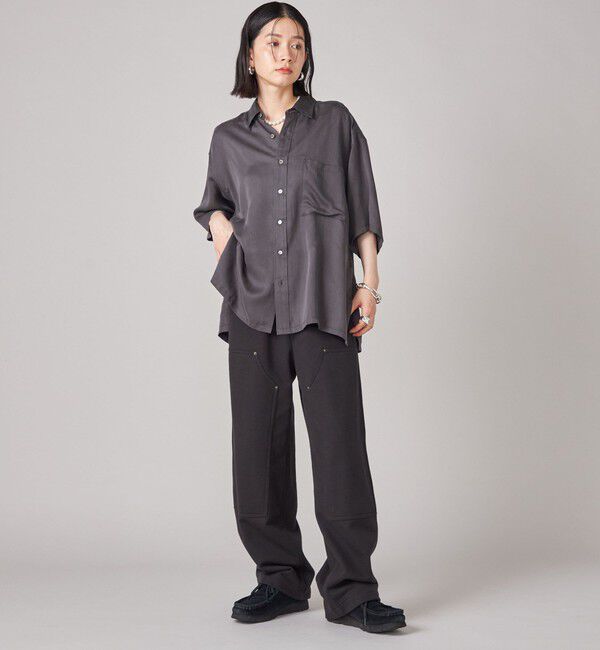 SHIPS for women「SHIPS NINE CASE:〈手洗い可能〉オーバーサイズ シャツ」|シャツ・ブラウス|