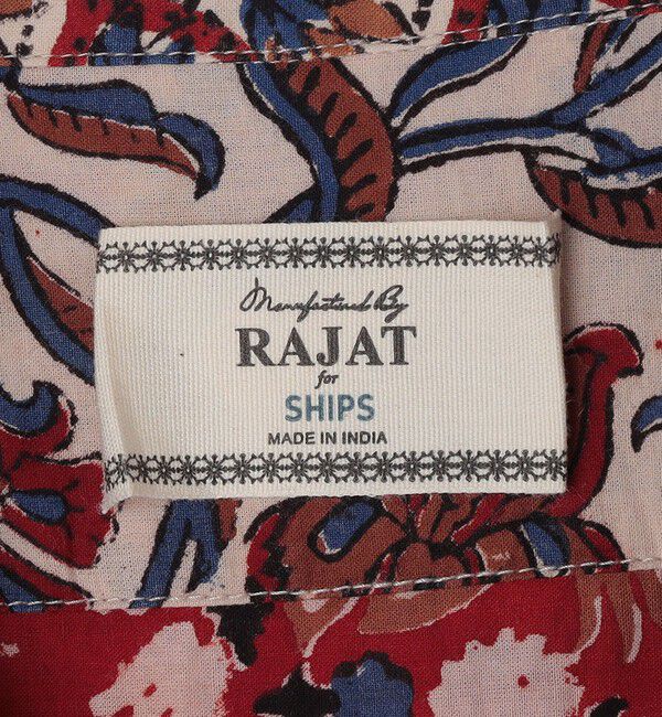 SHIPS「RAJAT: ブロック プリント パッチワーク ショートスリーブ シャツ」|シャツ・ブラウス|