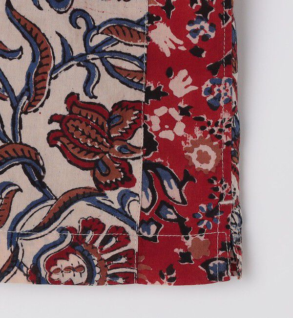 SHIPS「RAJAT: ブロック プリント パッチワーク ショートスリーブ シャツ」|シャツ・ブラウス|