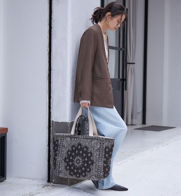 SHIPS for women「MALUS: バンダナ キルティング ビッグ トート バッグ」|トートバッグ|