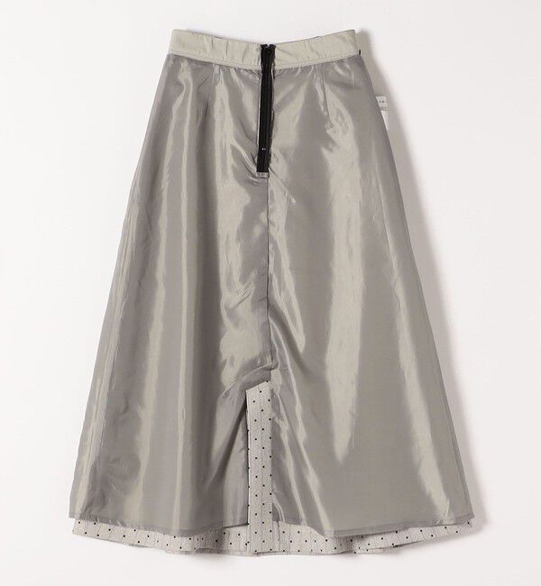 quaranciel「quaranciel:〈洗濯機可能〉フロッキー ドット ストライプ フレア スカート」|フレア|