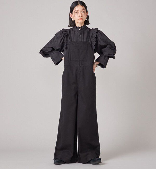 SHIPS for women「SHIPS NINE CASE:〈手洗い可能〉タック フリル ブラウス」|シャツ・ブラウス|