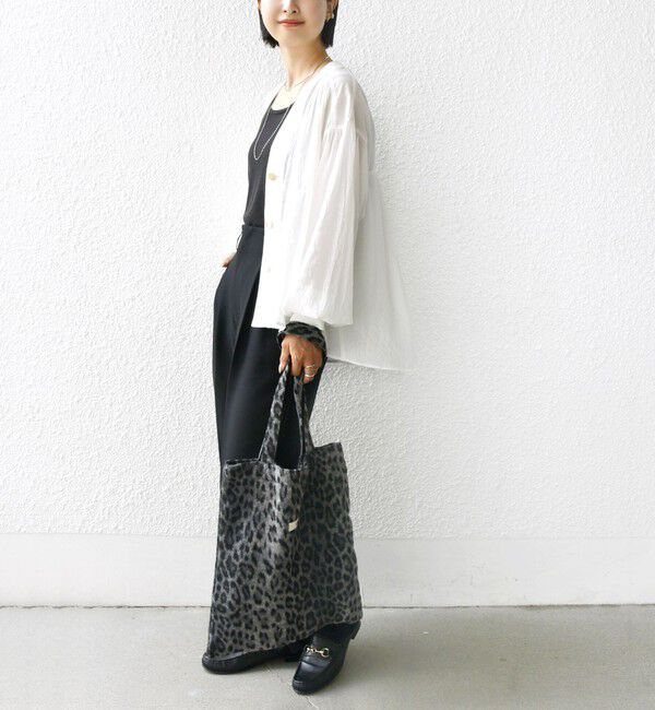 SHIPS for women「【WEB限定】〈手洗い可能〉シアー Vネック フレア シャツ カーディガン」|カーディガン|