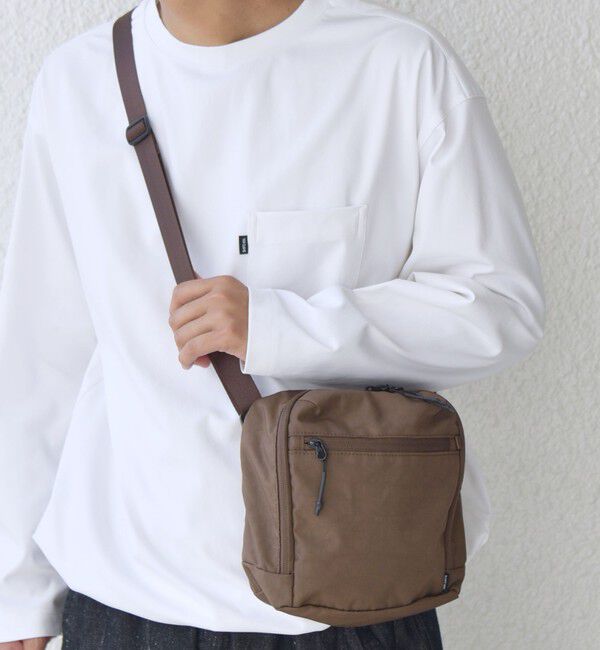 SHIPS any「SHIPS any: ナイロン スクエア ミニ ショルダーバッグ◇」|ショルダー・メッセンジャー|ブラウン