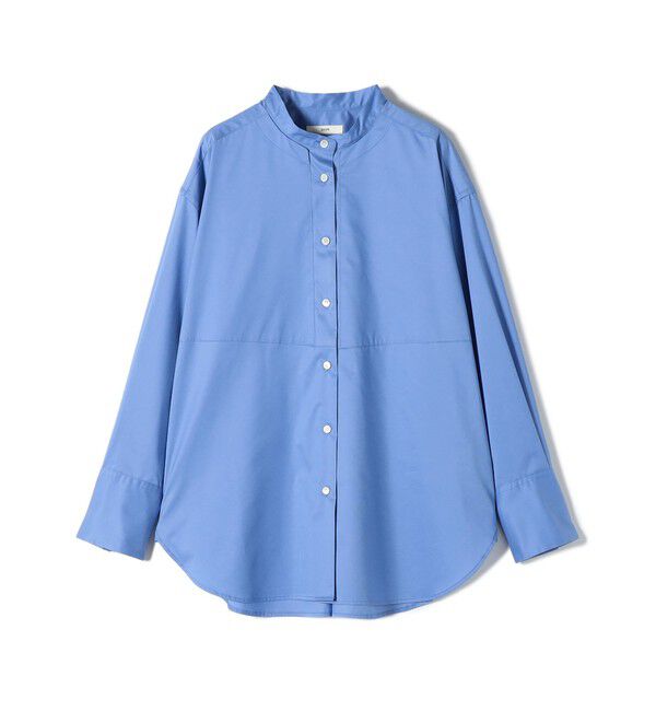SHIPS for women「〈手洗い可能〉ソリッド フロント ヨーク スタンドカラー シャツ」|シャツ・ブラウス|