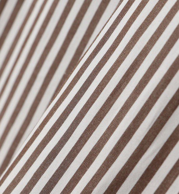 SHIPS for women「〈手洗い可能〉ストライプ フロント ヨーク スタンドカラー シャツ」|シャツ・ブラウス|