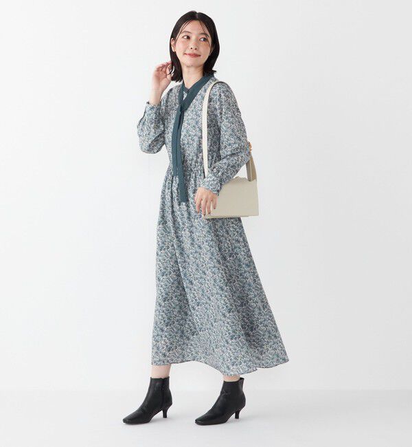 SHIPS Colors 「SHIPS Colors:〈手洗い可能〉MULHOUSE ボウタイ ワンピース◇」|ワンピース|