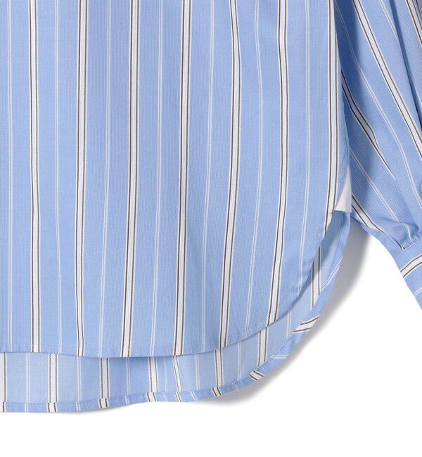 SHIPS for women「SHIPS Primary Navy Label:〈手洗い可能〉SOMELOS ストライプ シャツ」|シャツ・ブラウス|