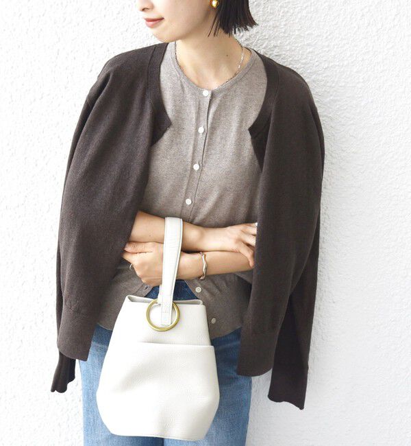 SHIPS for women「【WEB限定】〈手洗い可能〉レイヤード 2WAY 配色 カーディガン」|カーディガン|