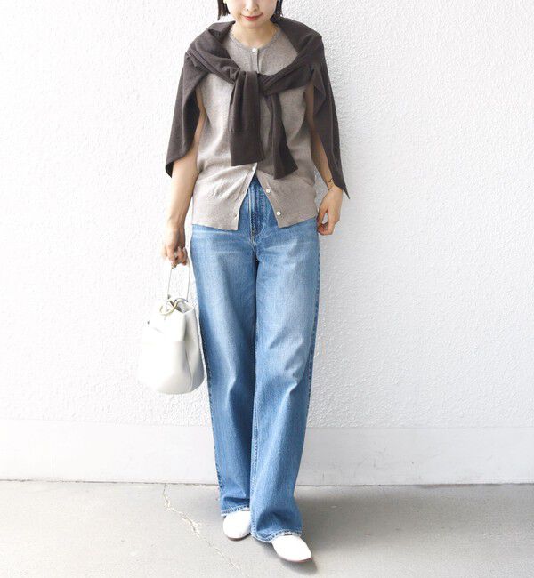 SHIPS for women「【WEB限定】〈手洗い可能〉レイヤード 2WAY 配色 カーディガン」|カーディガン|