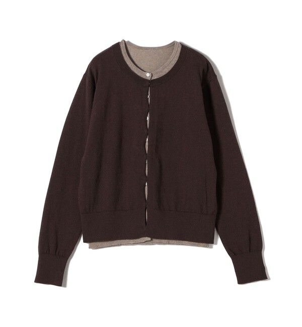 SHIPS for women「【WEB限定】〈手洗い可能〉レイヤード 2WAY 配色 カーディガン」|カーディガン|